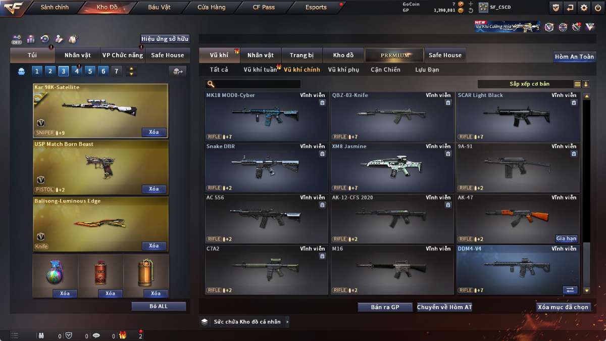 shop acc cf uy tin gia re